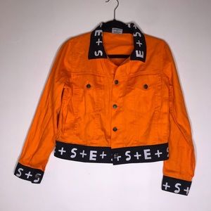 Orange Throw on jacket